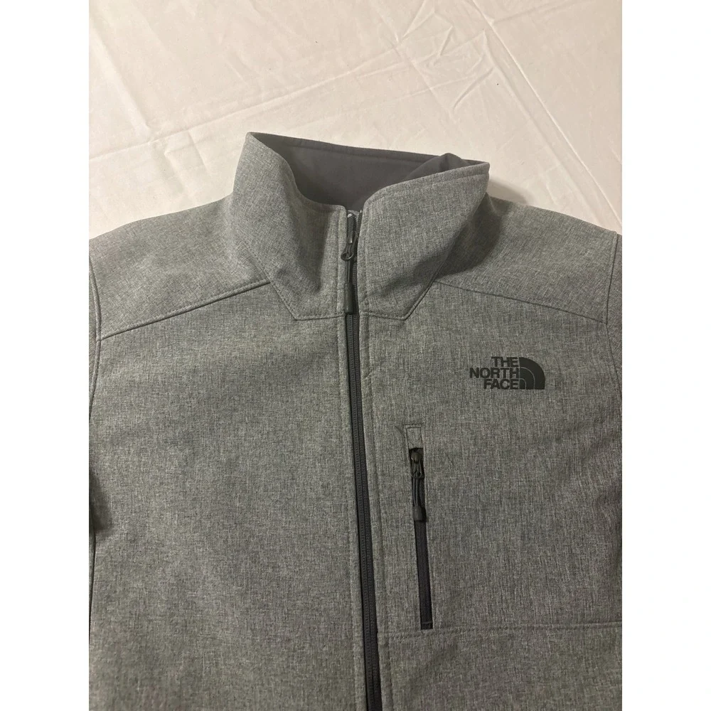 The North Face WindWall Softshell Jacket Mens M Gray Full Zip Outdoor